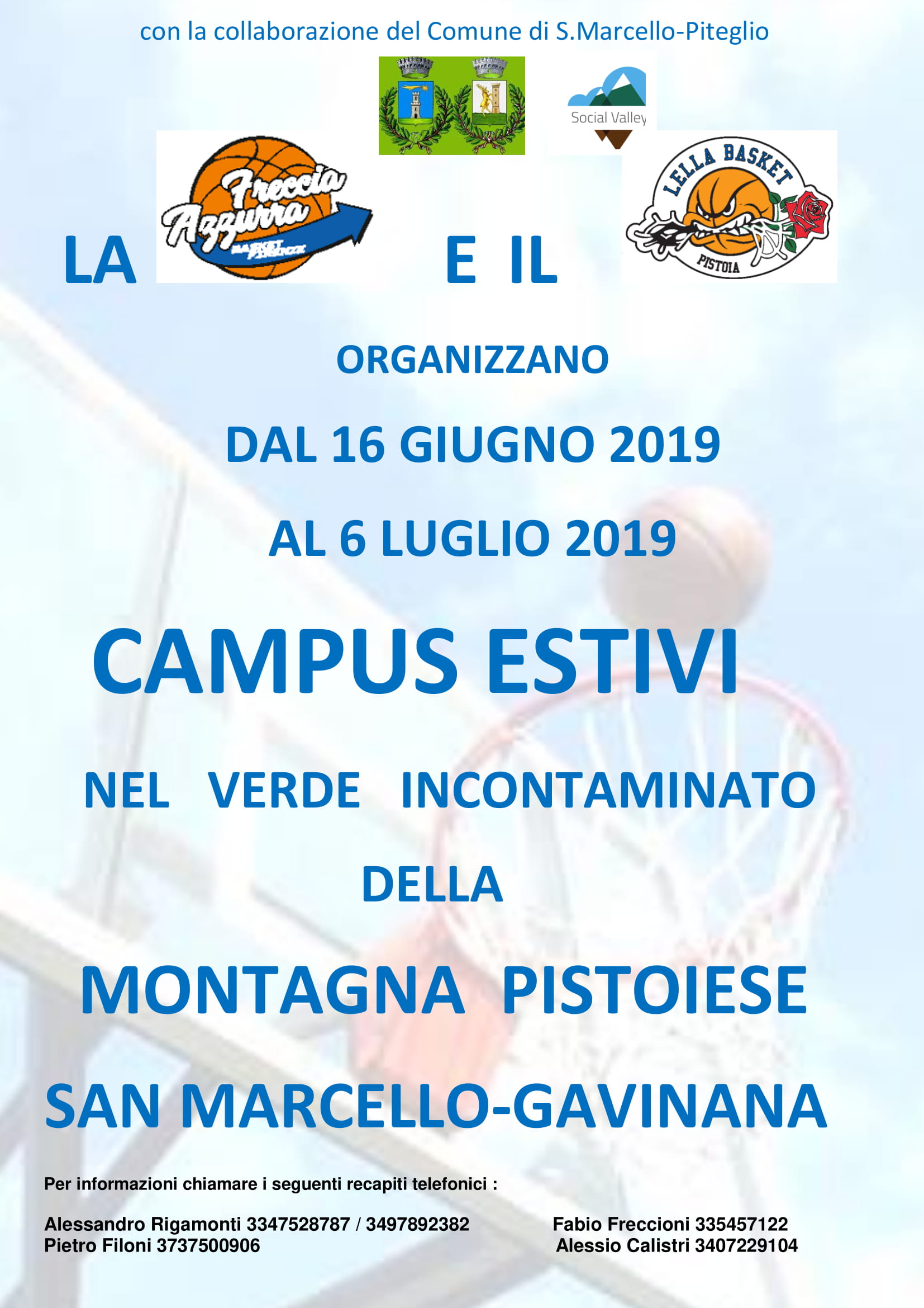 CAMP ESTIVO FRECCIA-LELLA  BASKET 2019