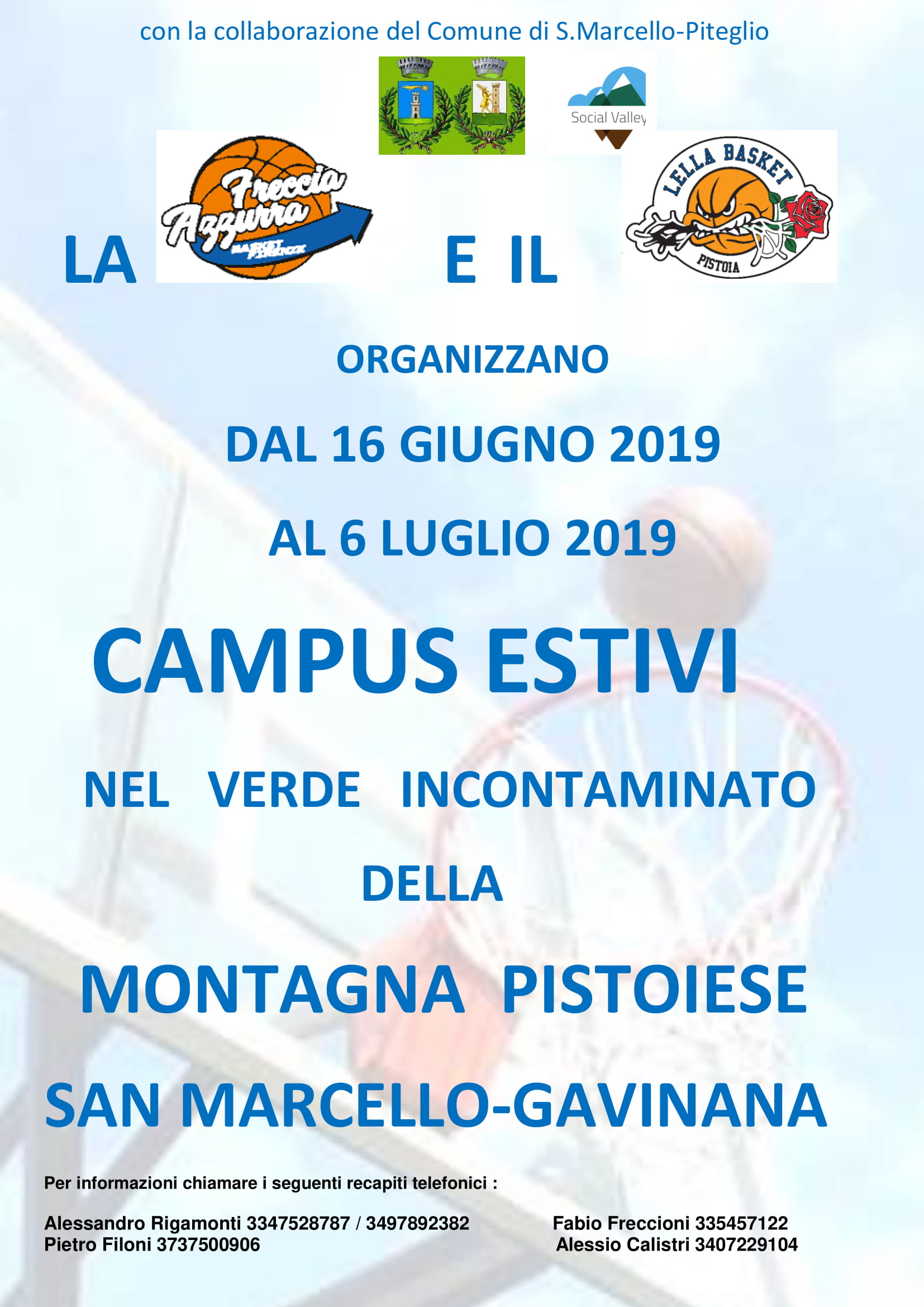 CAMP ESTIVO FRECCIA-LELLA BASKET 2019