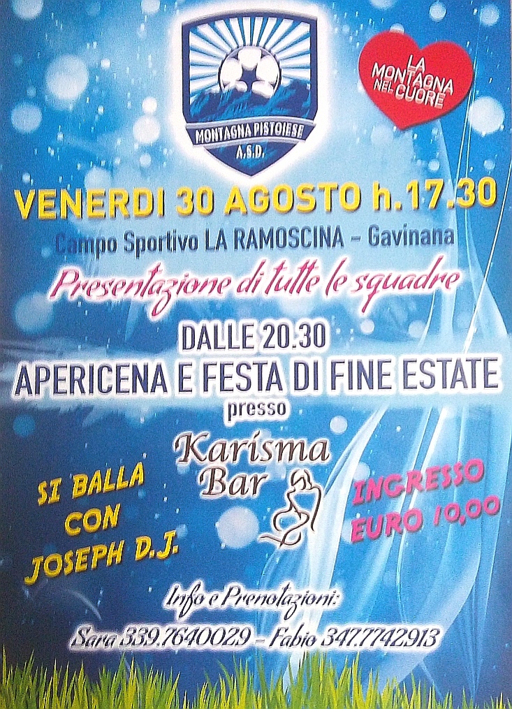 PRESENTAZIONE DI TUTTE LE SQUADRE DELLA ASD MONTAGNA PISTOIESE 2019/20