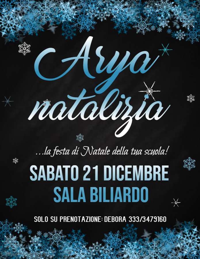 Arya Natalizia! 21/12/19