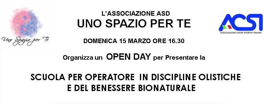 Open Day Scuola per Operatori Olistici
