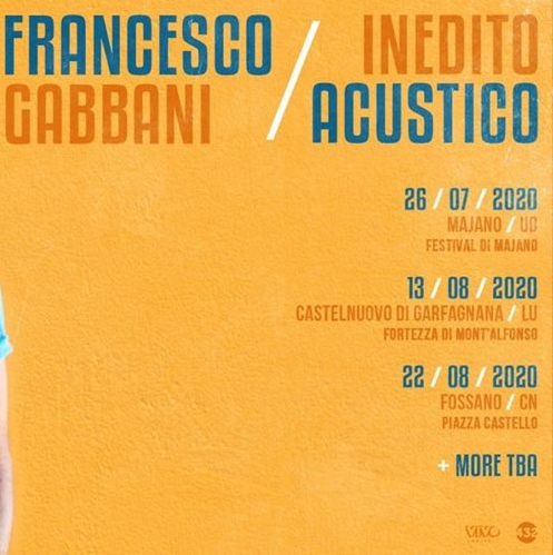 Francesco Gabbani in concerto a Castelnuovo di Garfagnana