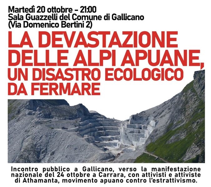 Fermiamo la devastazione delle Apuane!