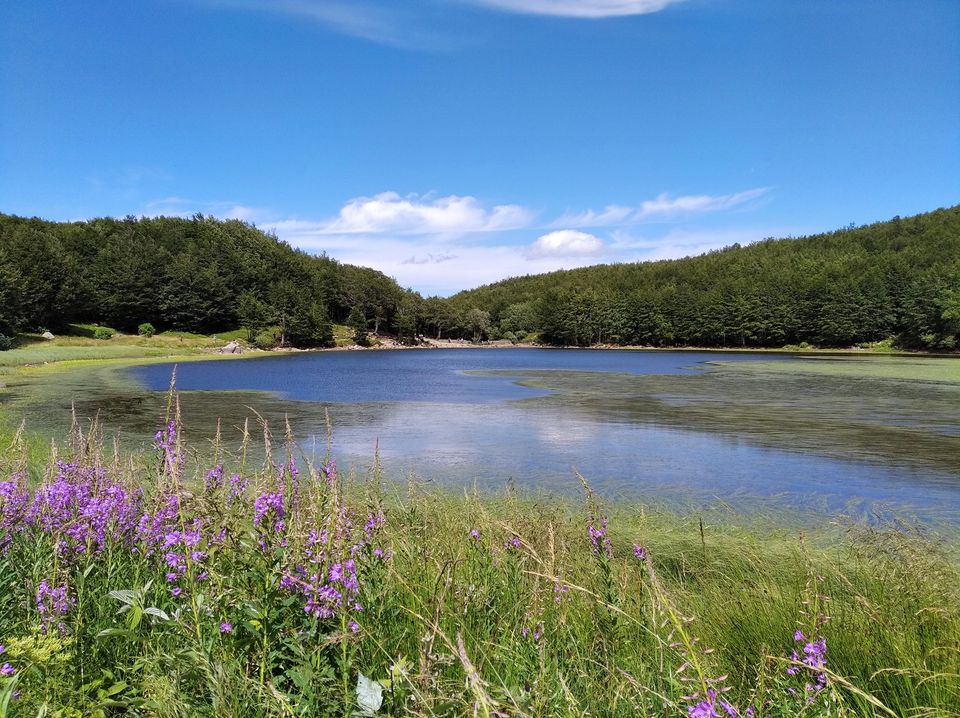 In cresta tra il Lago Turchino e il Lago Baccio